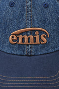 EMIS - WASHED DENIM BALL CAP-BLUE/NAVY