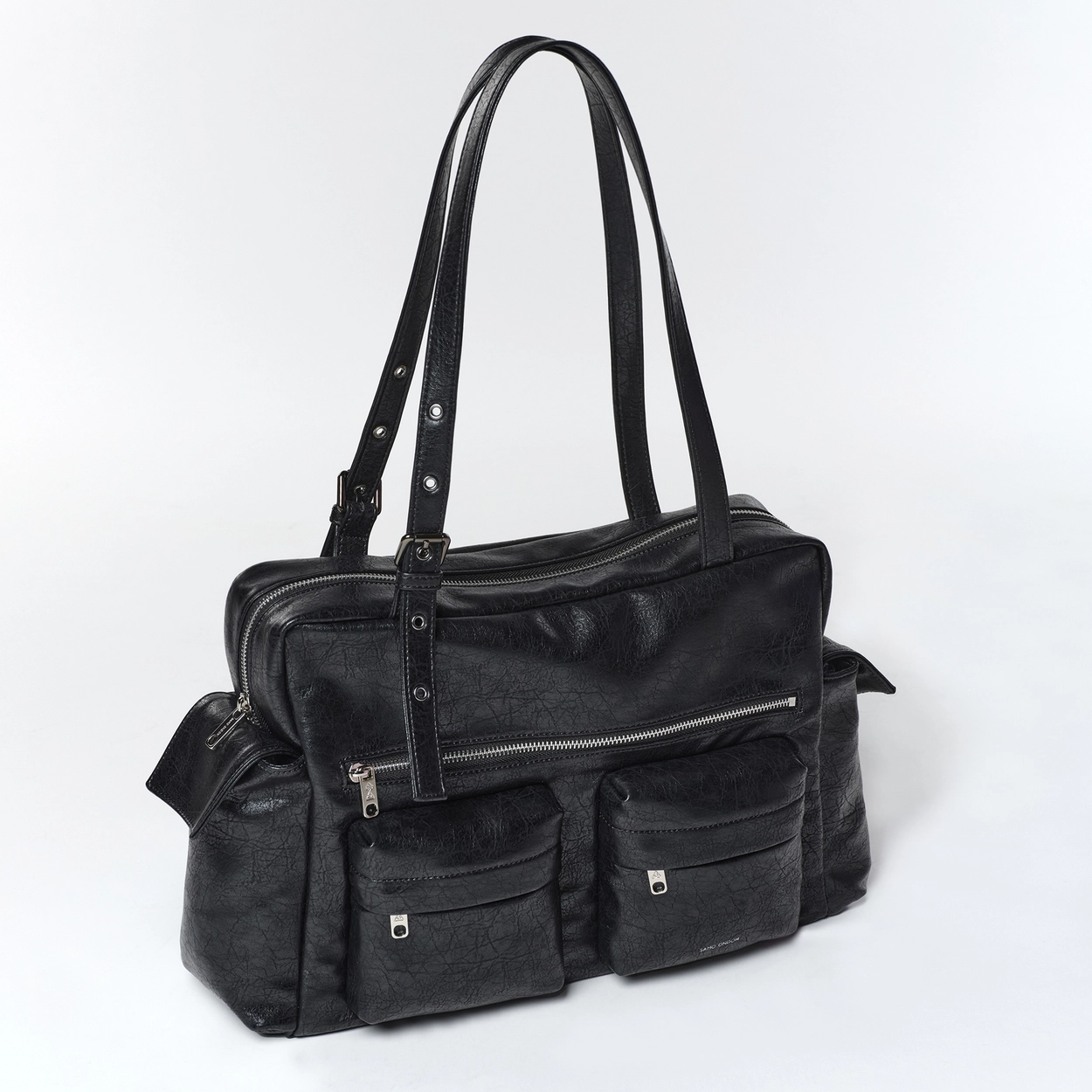 SAMO ONDOH - pocket utility bag L savage black