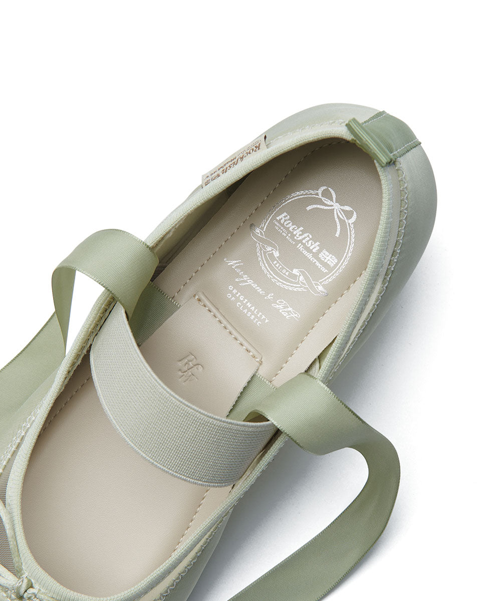 ROCKFISH WEATHERWEAR - TULE MARYJANES / SAGE GREEN