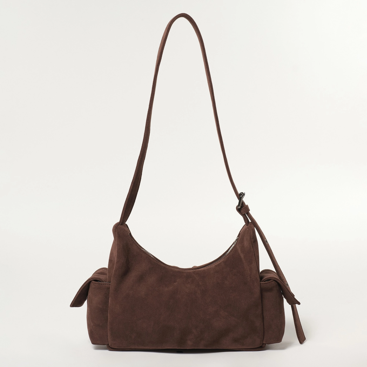 SAMO ONDOH - pocket mug bag M suede brown