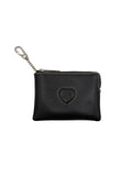 MARGESHERWOOD - HEART ZIPPER WALLET_black plain