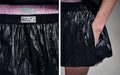 MARDI MERCREDI -  BALLOON MINI SKIRT CRINKLED_BLACK