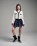 MARDI MERCREDI -  CASHMERE BLENDED CARDIGAN HEART BUTTON_IVORY