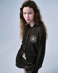 MARDI MERCREDI -  CASHMERE BLENDED CARDIGAN ROUND NECK_BROWN LATTE