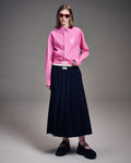 MARDI MERCREDI -  COTTON POPLIN SHIRT_PEONY PINK