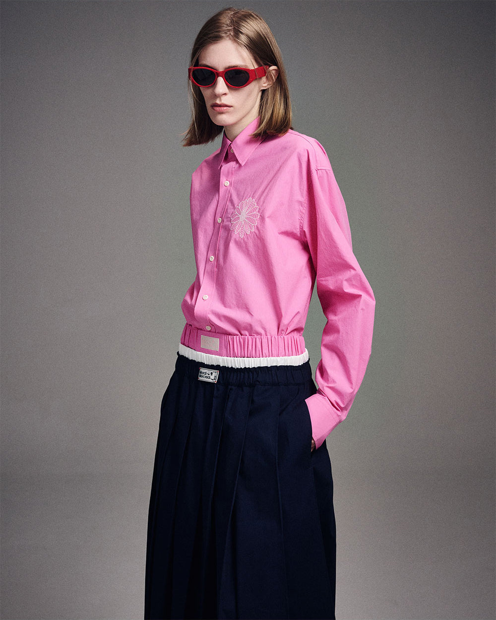 MARDI MERCREDI -  COTTON POPLIN SHIRT_PEONY PINK