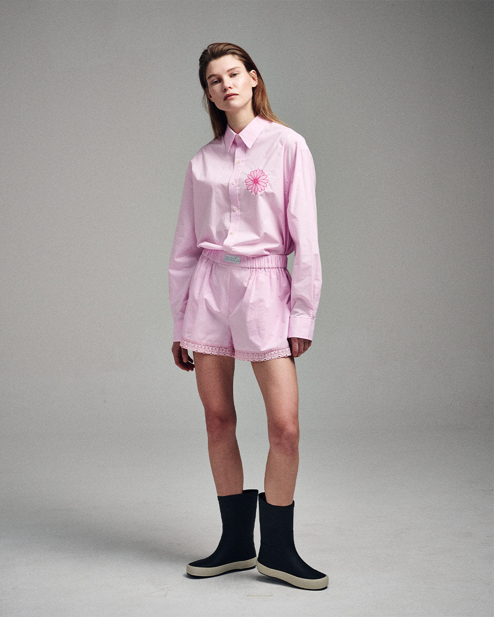 MARDI MERCREDI -  COTTON POPLIN SHIRT_PINK FUCHSIA