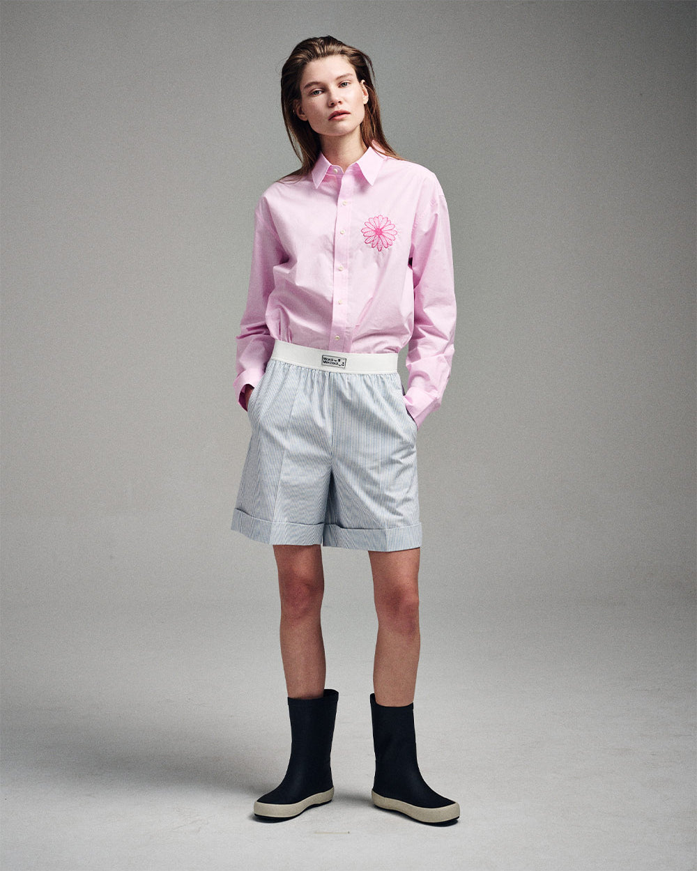 MARDI MERCREDI -  COTTON POPLIN SHIRT_PINK FUCHSIA