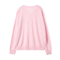 REST & RECREATION -  RR LOGO OVERSIZE V NECK TOP - PINK