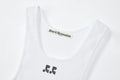 REST & RECREATION -  RR LOGO SHORT TANK TOP - WHITE