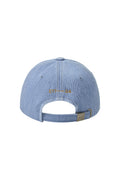 EMIS - WASHED DENIM BALL CAP-LIGHT BLUE DENIM/BLUE