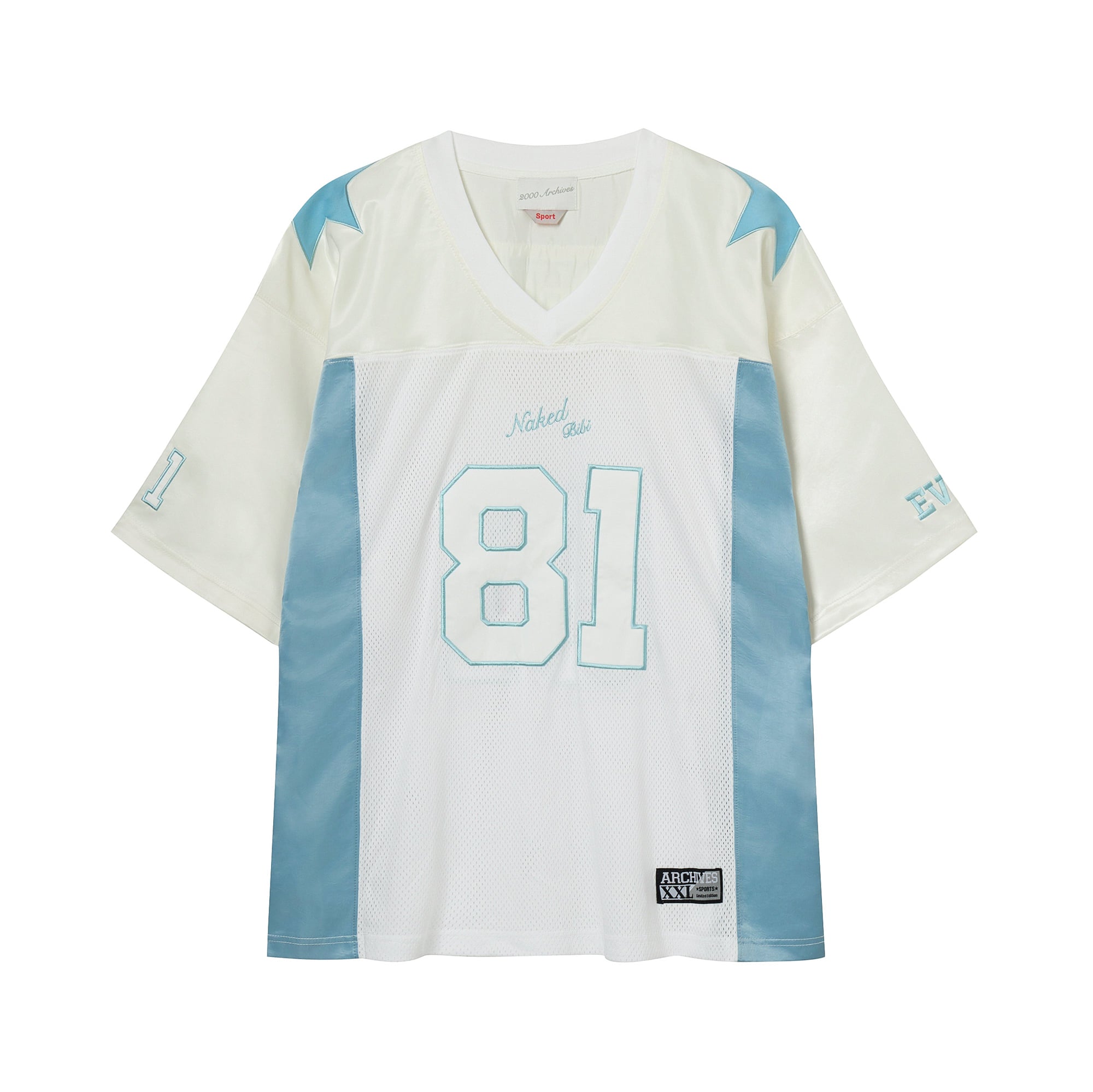 BIBI for 2000 Archives★人気★コラボ★AFL SOCCER T-SHIRT BIBI Football T-Shirt (Sky Blue): Stylish & Comfortable