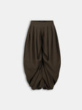 MELANCHOLY - Sable Draped Trousers / Brown