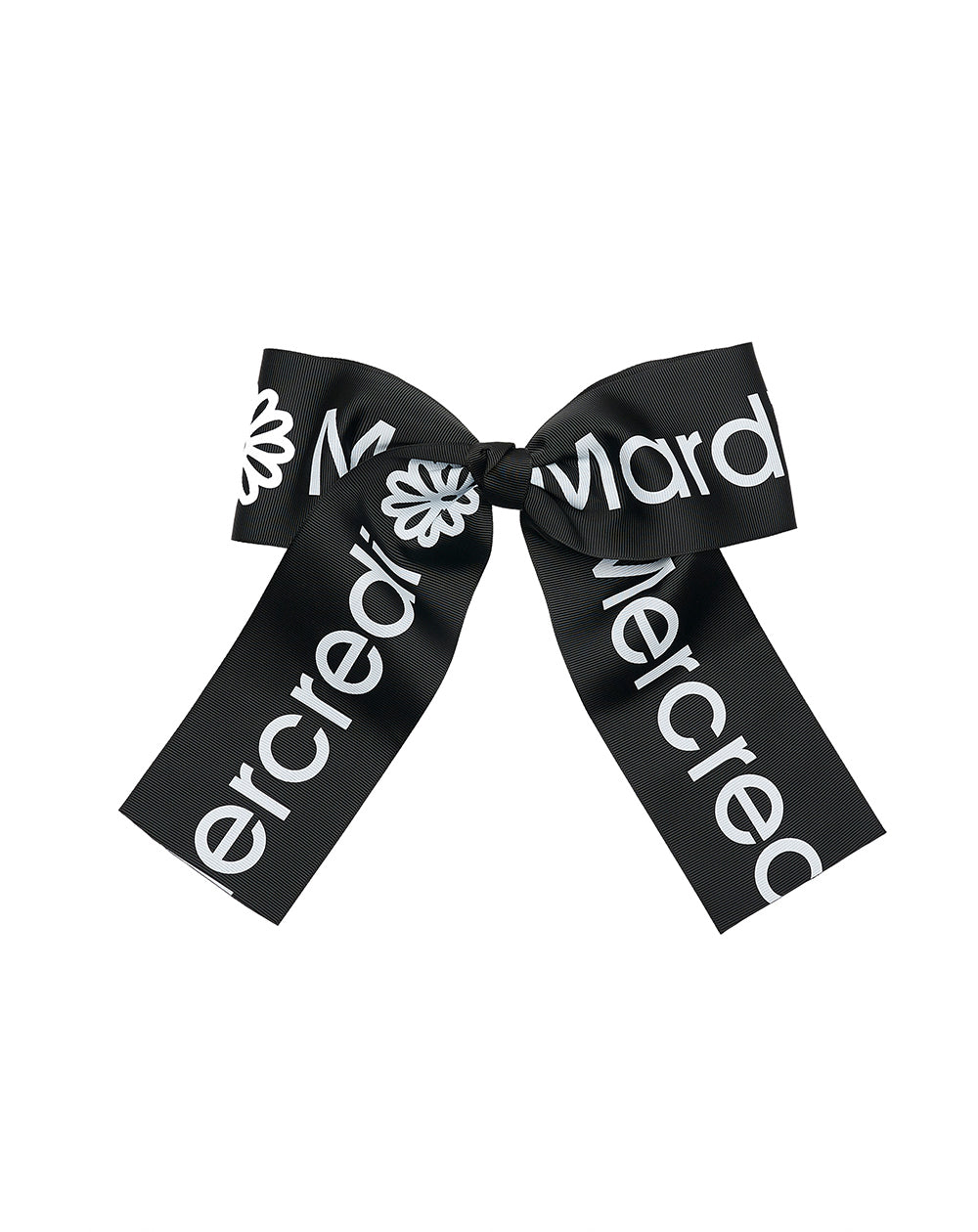 MARDI MERCREDI -  HAIR CLIP LOGO RIBBON_BLACK