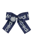 MARDI MERCREDI -  HAIR CLIP LOGO RIBBON_NAVY