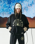 MARDI MERCREDI -  HOODY MARCHE EMBLEM_BLACK CREAM