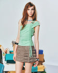 INTO.EIGHT - ROSY SKIRT / Brown (Dispatch in 48hrs)