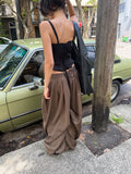 MELANCHOLY - Velour Sculpt Top / Black