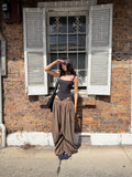 MELANCHOLY - Velour Sculpt Top / Black