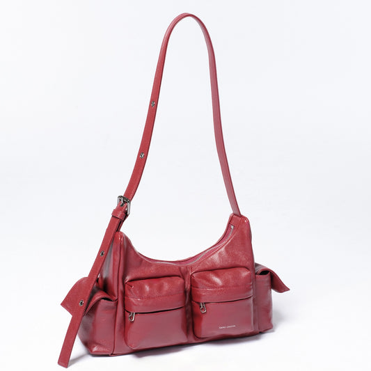 SAMO ONDOH - pocket mug bag M Goat Red