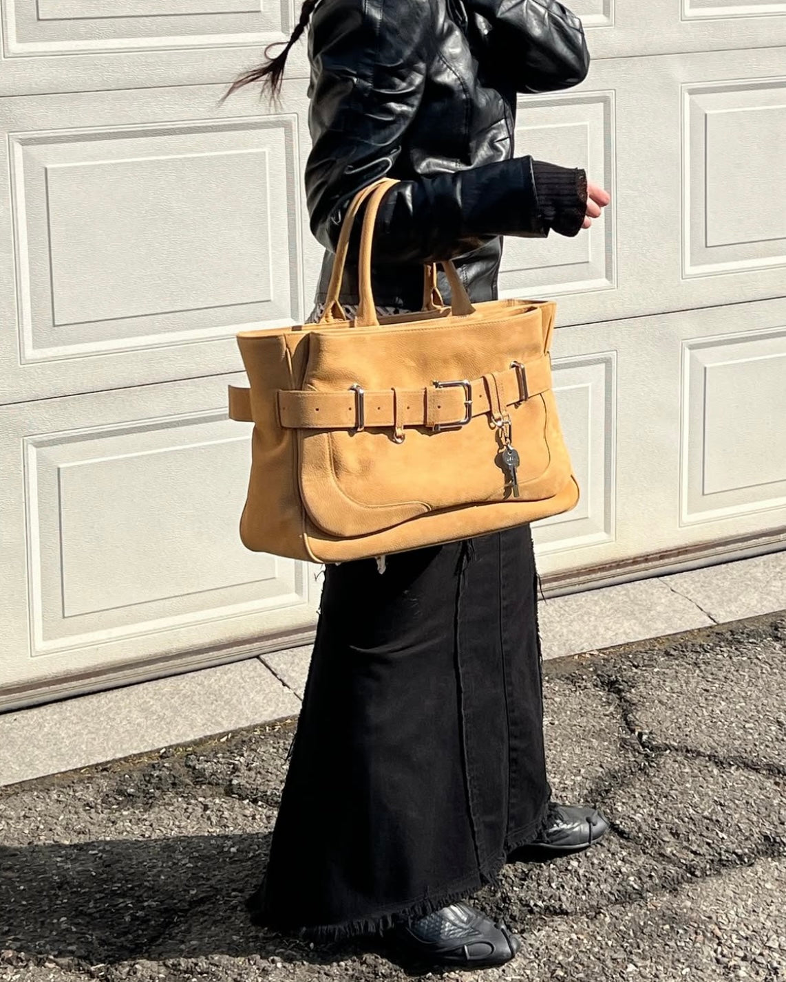 OSOI - TOTE BROCLE [NUBUCK CARAMEL]