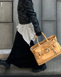 OSOI - TOTE BROCLE [NUBUCK CARAMEL]