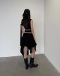Sagittarius.A+ - Muse Shoulder Tie Top Black (Dispatch in 48hrs)