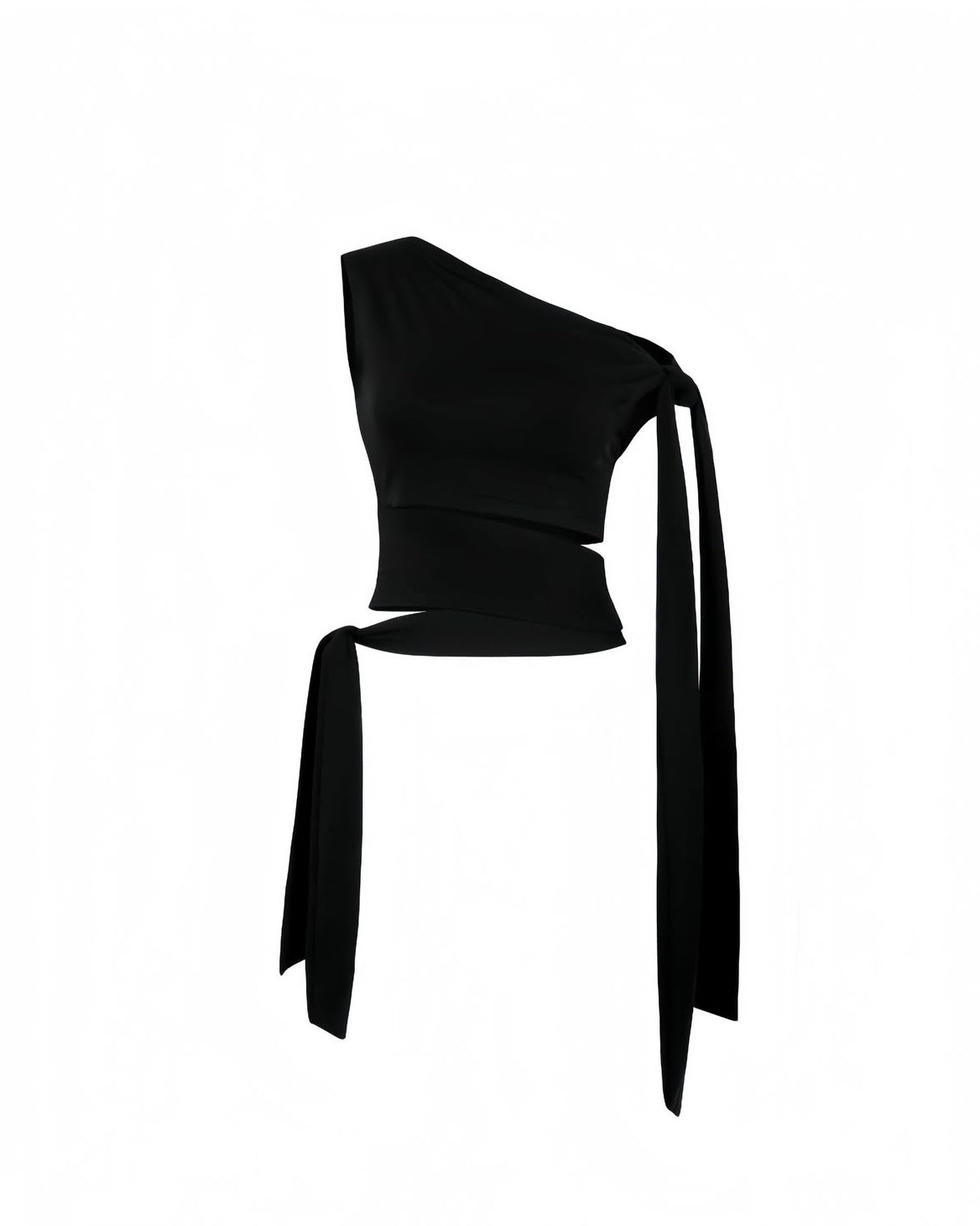 Sagittarius.A+ - Muse Shoulder Tie Top Black (Dispatch in 48hrs)