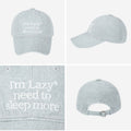LAZYZ - Sleep More Washing Ball Cap Pigment Smoke (Dispatch in 48hrs)