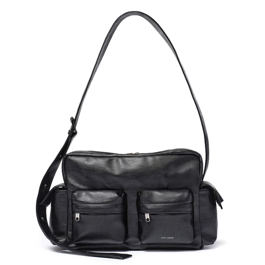 SAMO ONDOH - Cross Utility Bag M Nappa Matt Black