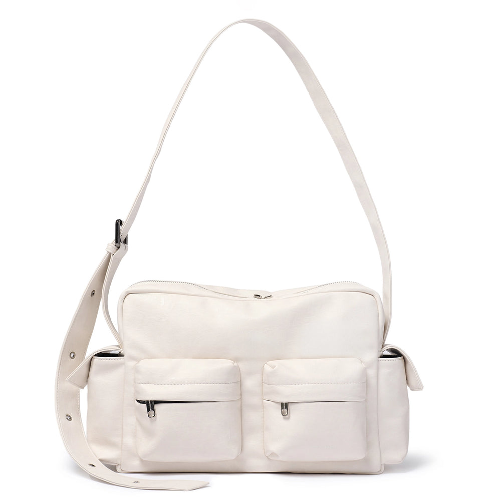 SAMO ONDOH - Cross Utility Bag M Nappa Ivory