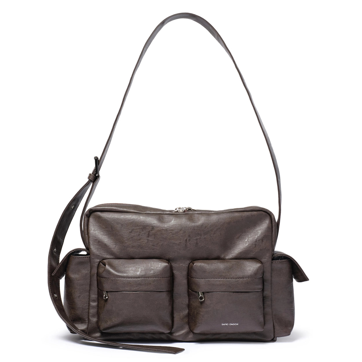 SAMO ONDOH - Cross Utility Bag M Brushed Chocolate