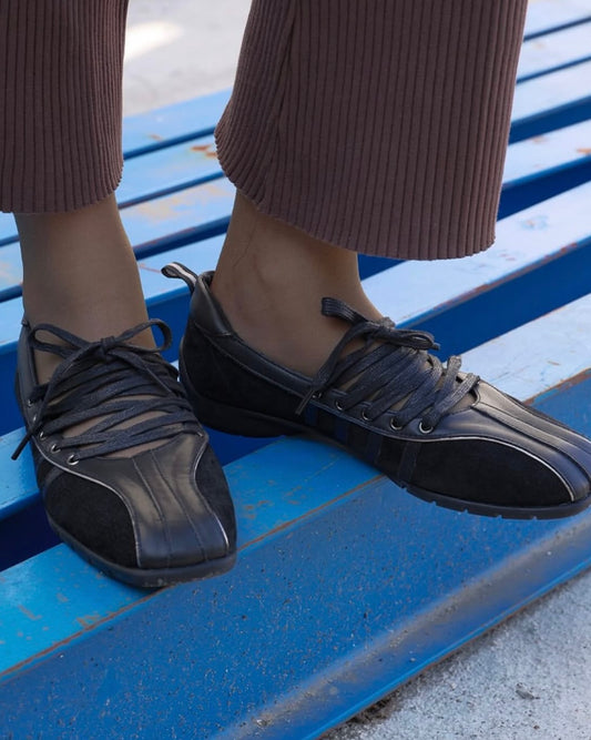 ROCKFISH WEATHERWEAR- BLISS LACEUP SNEAKERS SUEDE - BLACK (Dispatch in 48hrs)