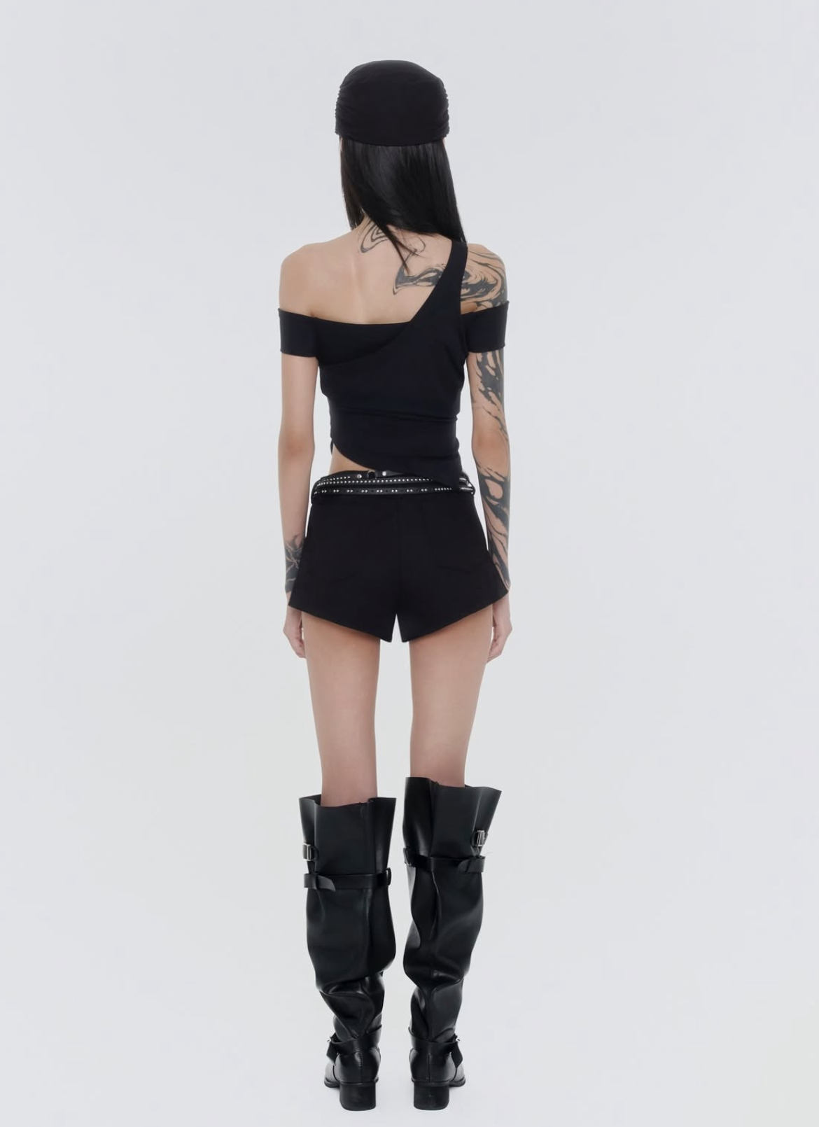 Sagittarius.A+ - Asym Layered Top Black (Dispatch in 48hrs)