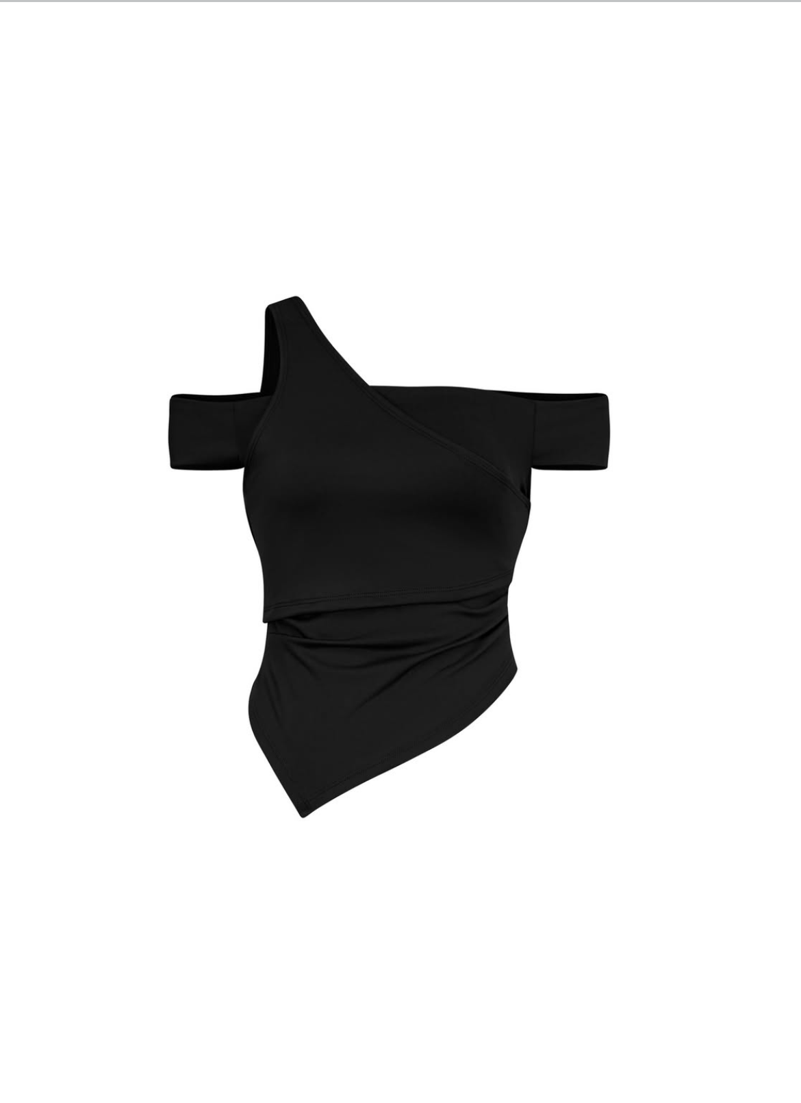 Sagittarius.A+ - Asym Layered Top Black (Dispatch in 48hrs)