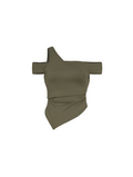 Sagittarius.A+ - Asym Layered Top Sage Green (Dispatch in 48hrs)
