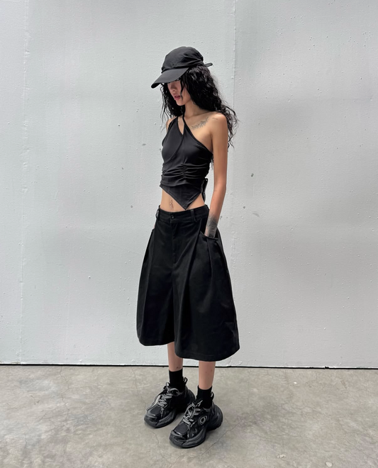 Sagittarius.A+ - Odilia Shirring Top Black (Dispatch in 48hrs)