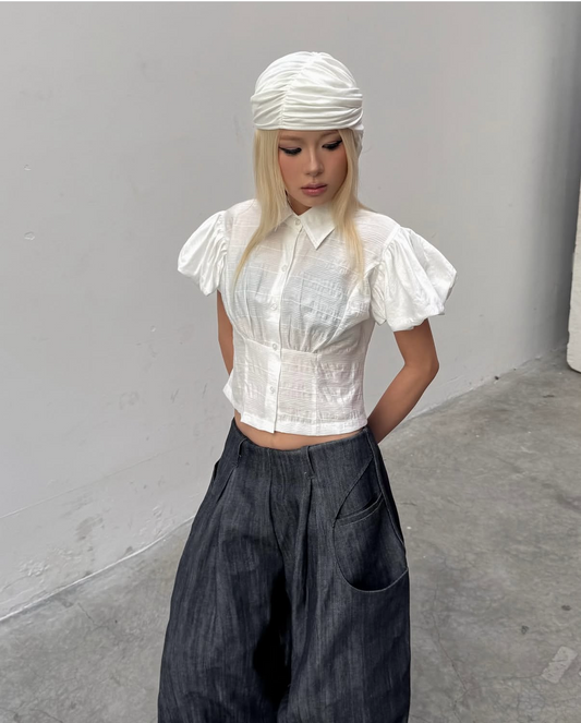 Sagittarius.A+ - Rustic Puff Top White (Dispatch in 48hrs)