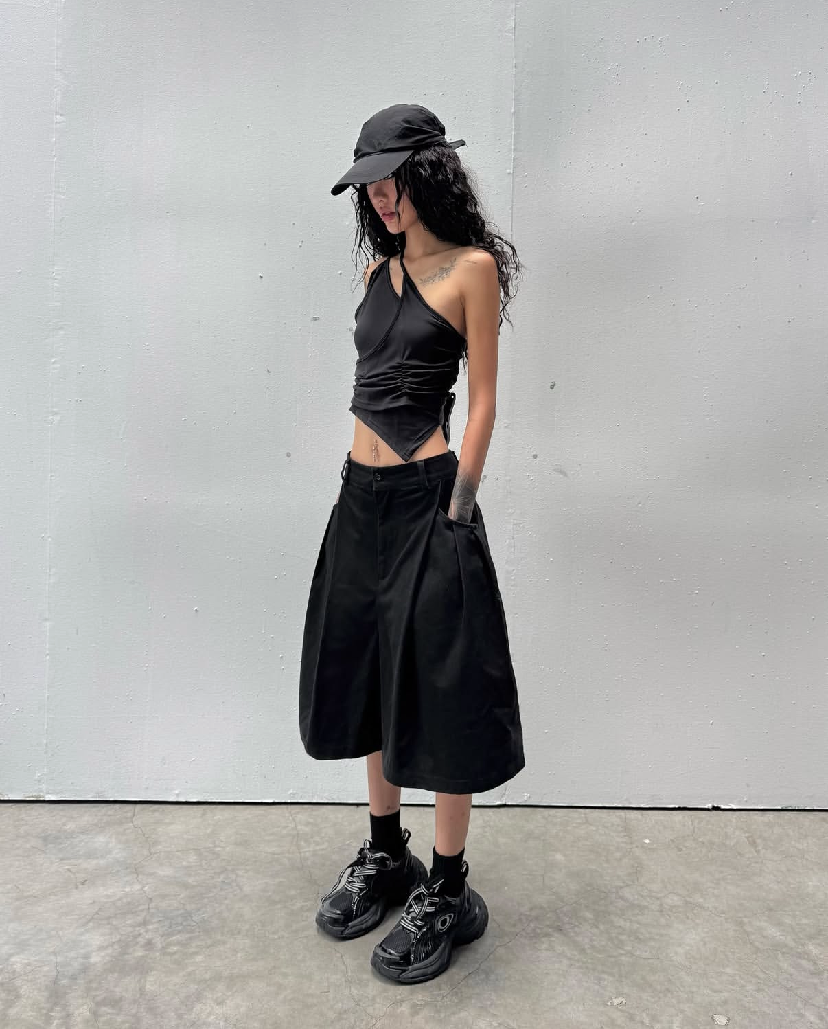 Sagittarius.A+ - Multi Rivet Shorts Black (Dispatch in 48hrs)