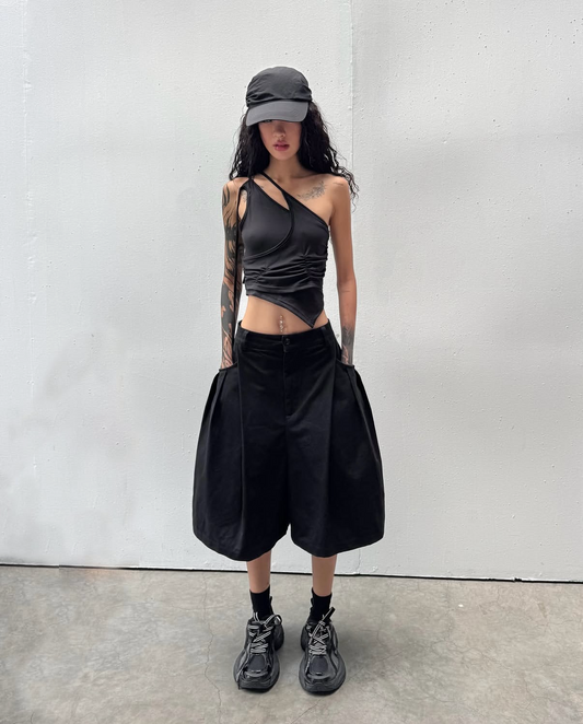 Sagittarius.A+ - Multi Rivet Shorts Black (Dispatch in 48hrs)