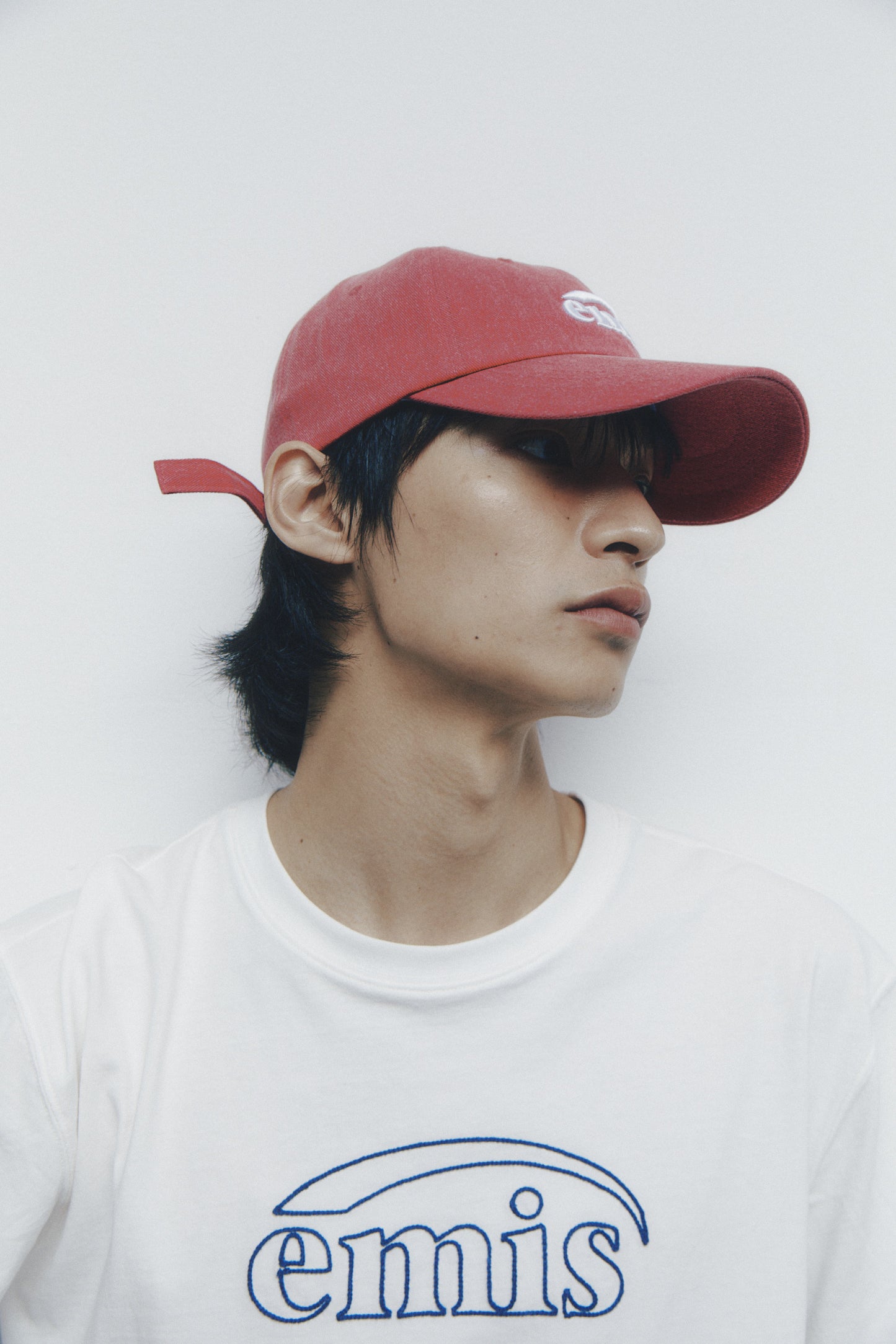 EMIS - NEW LOGO PIGMENT BALL CAP-RED