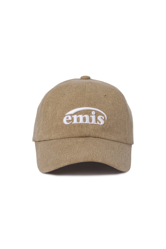 EMIS - NEW LOGO PIGMENT BALL CAP-BROWN