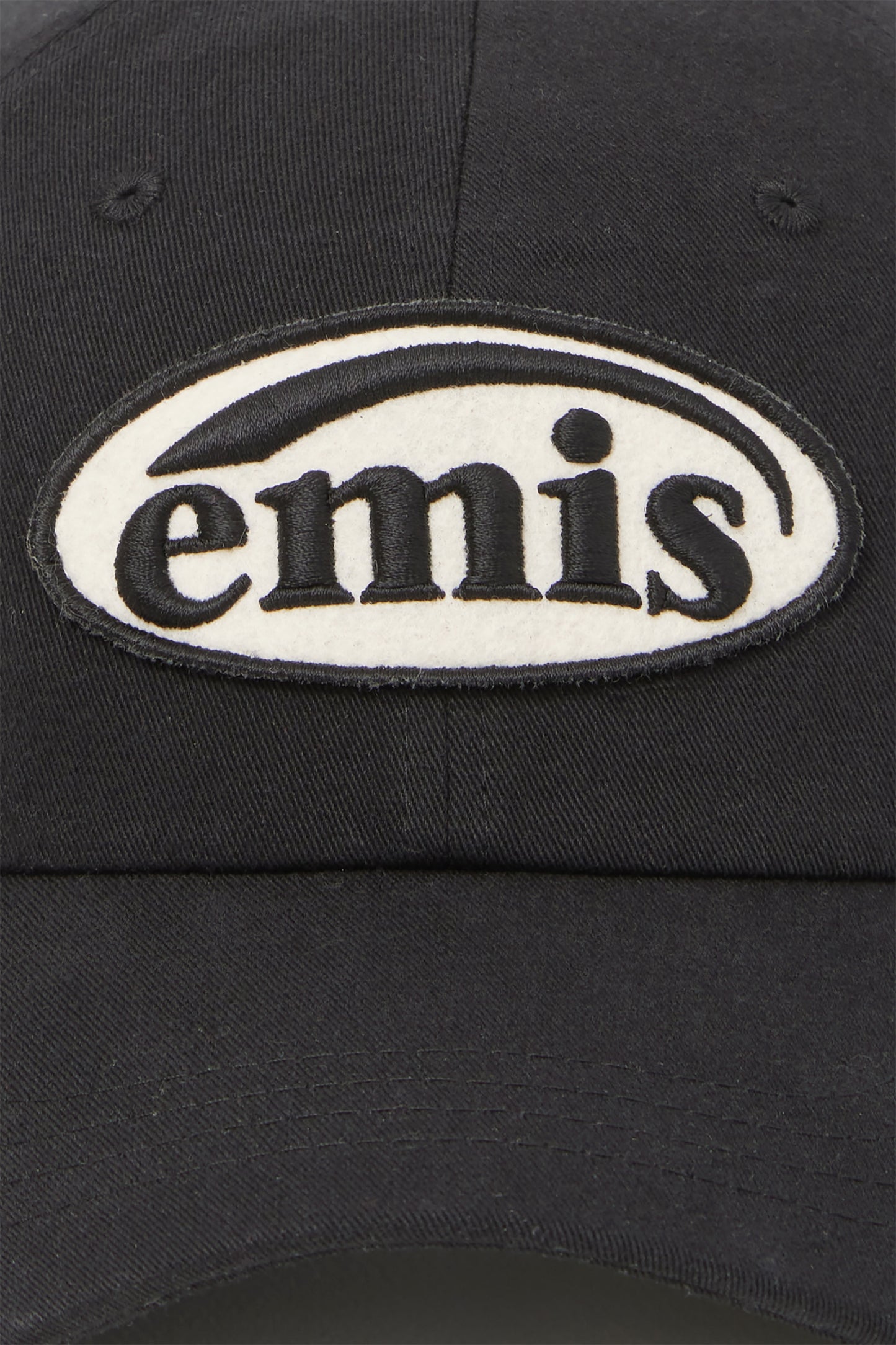 EMIS - TONE ON TONE WAPPEN BALL CAP BLACK