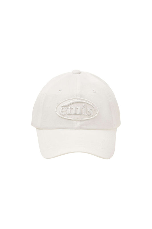 EMIS - TONE ON TONE WAPPEN BALL CAP WHITE