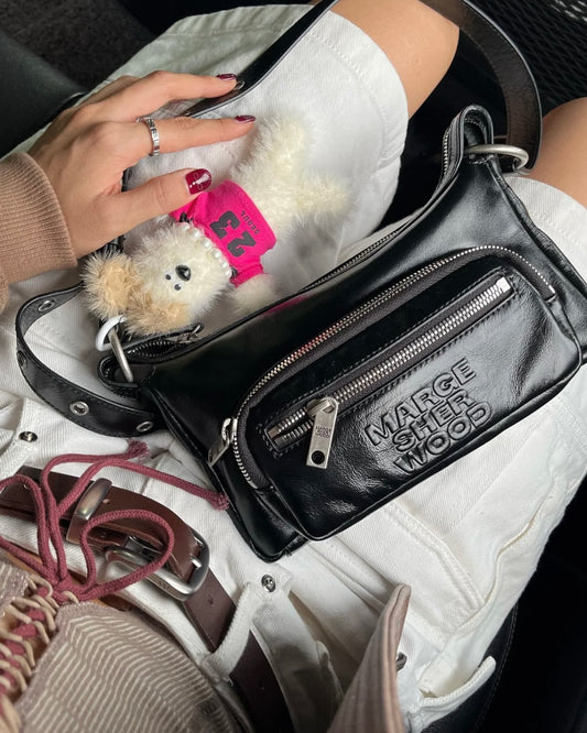 OUTPOCKET HOBO MINI - black glossy