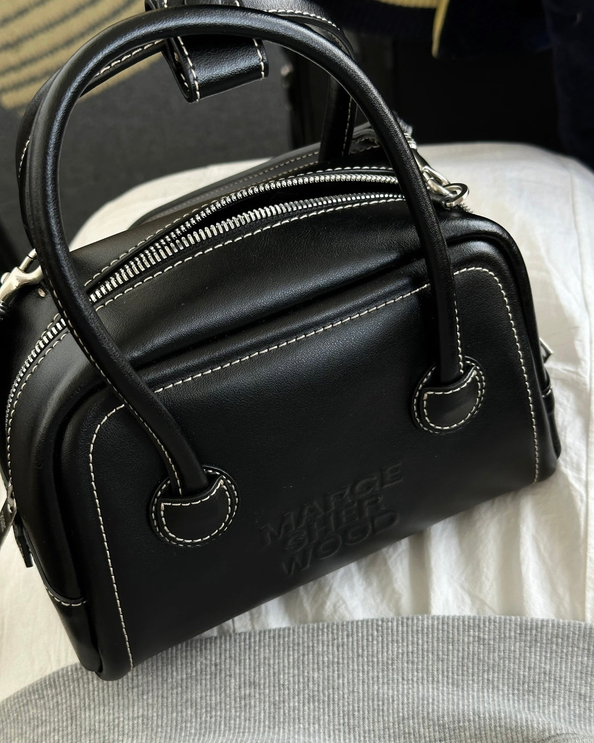 SOFT TOTE MINI black plain