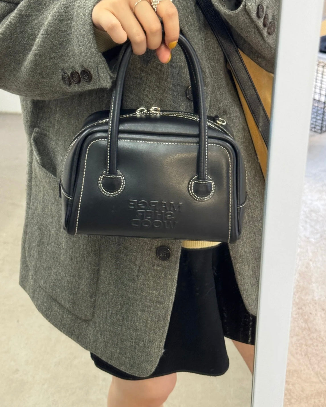 SOFT TOTE MINI black plain