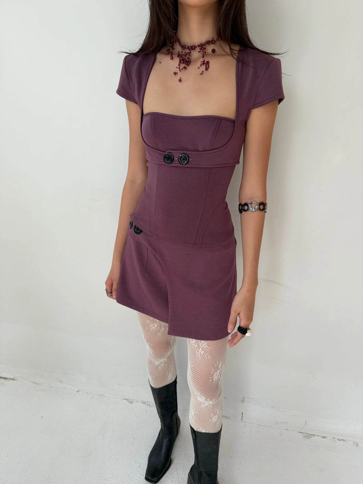 INTO.EIGHT - TENDER TOP / Purple (Dispatch in 48hrs)