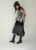 INTO.EIGHT - FACADE SKIRT / Black (Dispatch in 48hrs)