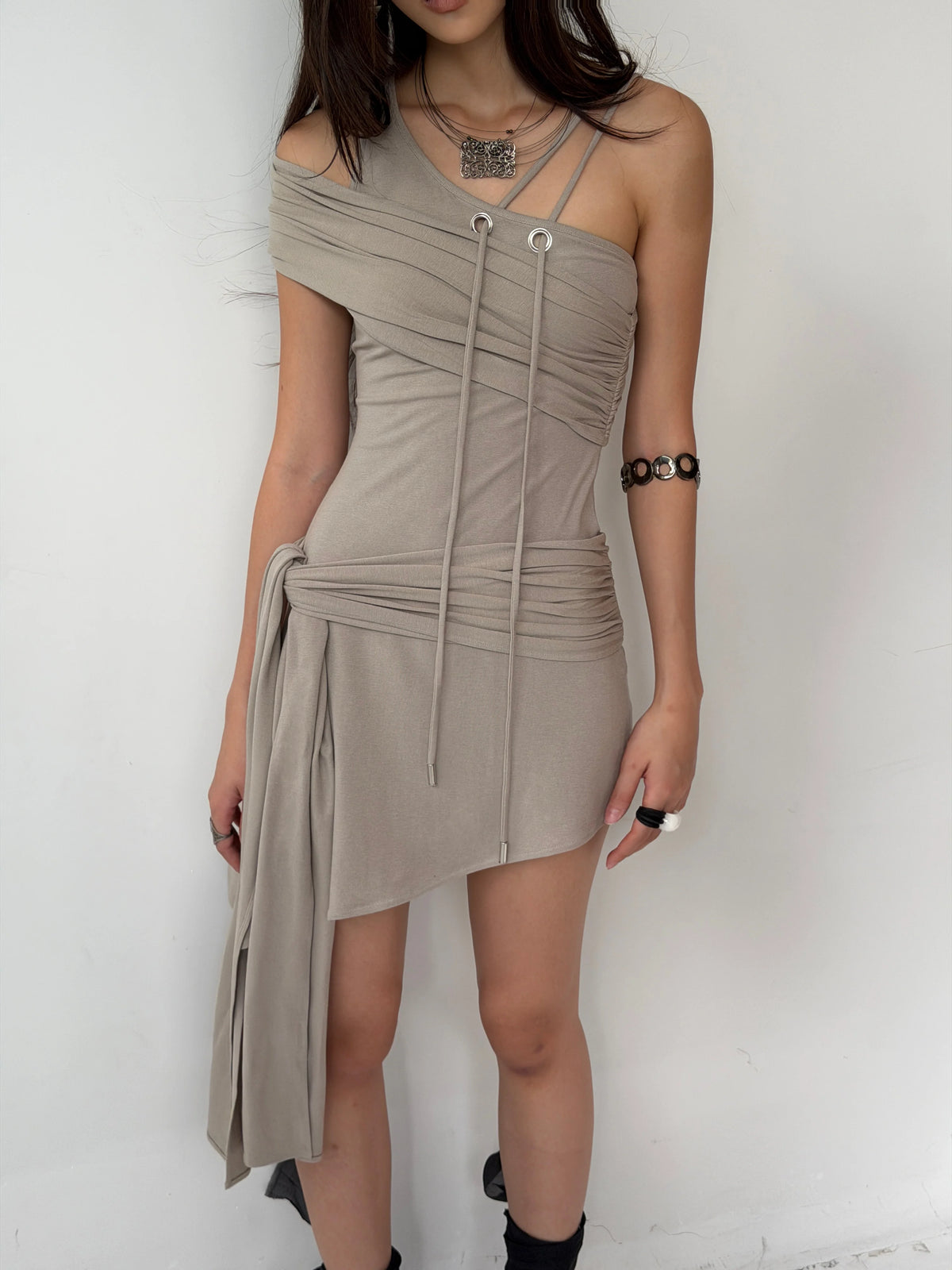 INTO.EIGHT - DRAPE DRESS (Dispatch in 48hrs)